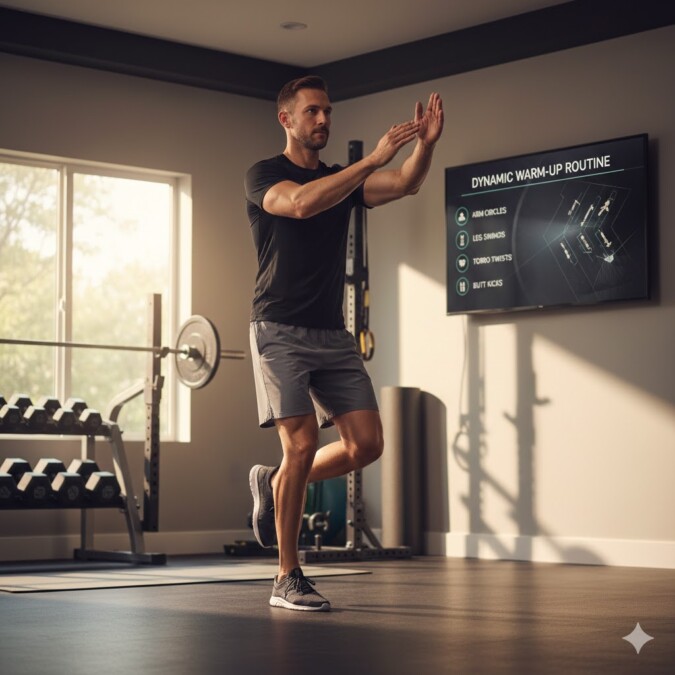 Daftar Gerakan Peregangan Dinamis Sebelum Mulai Sesi Latihan Beban Di Pagi Hari